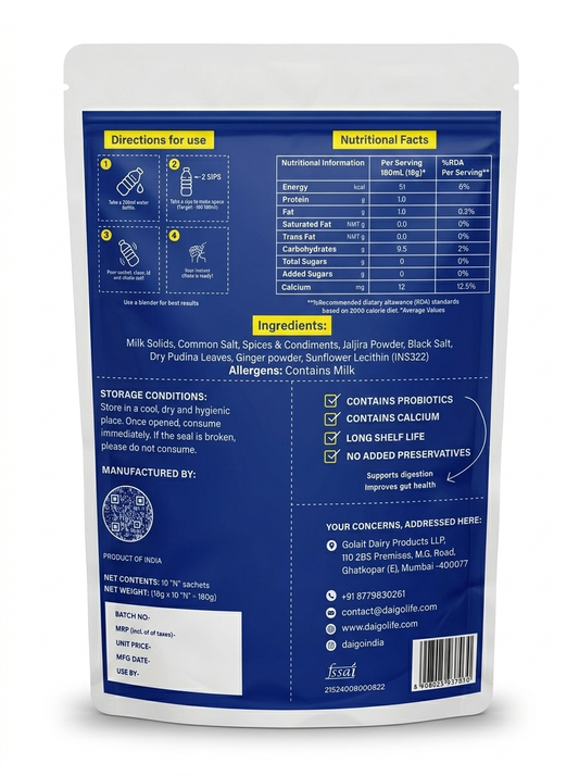 INSTANT Jaljira Chaas Premix - 10 Servings