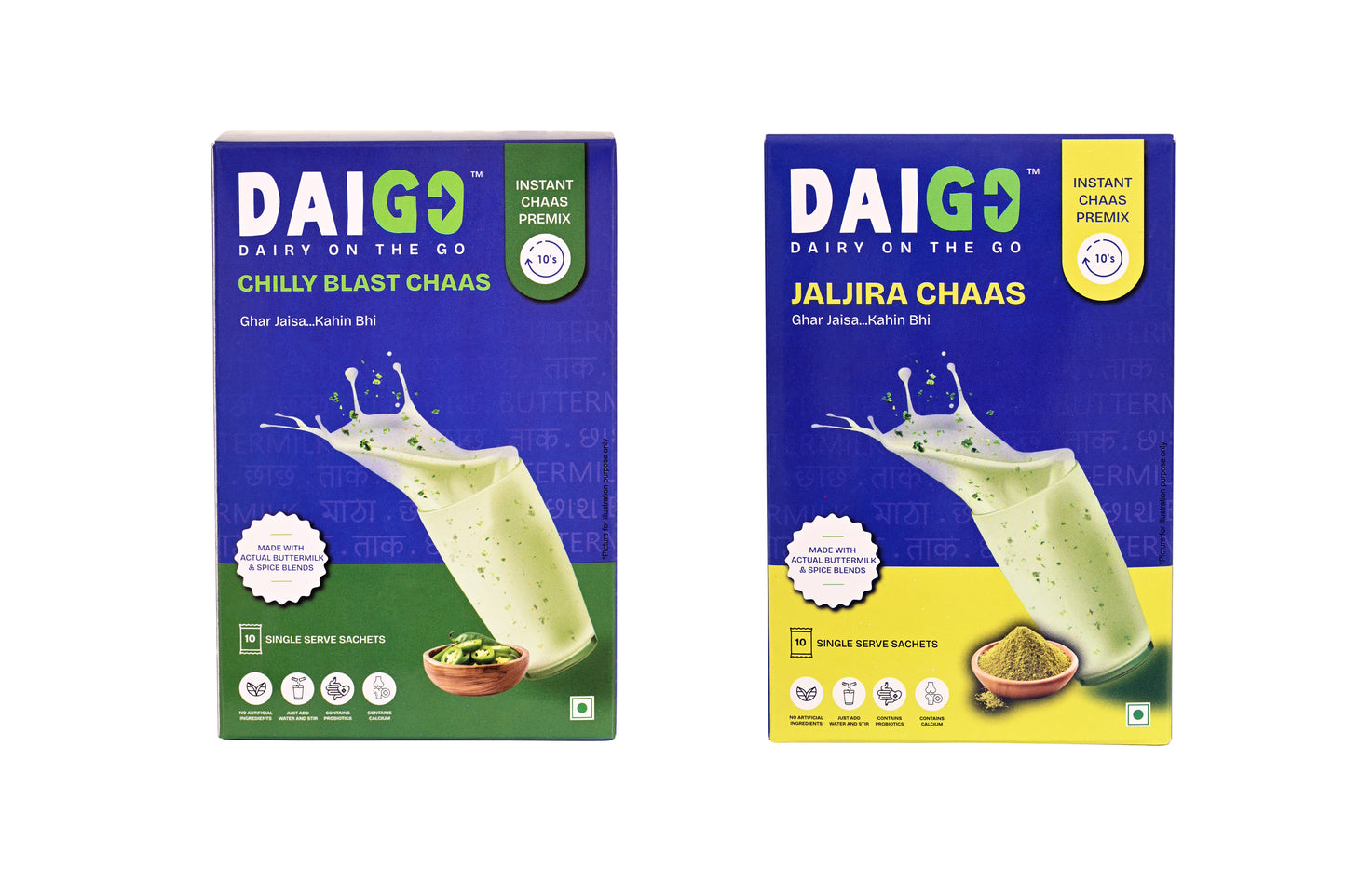 INSTANT Jaljira and Chilly Blast Chaas Premix - Combo
